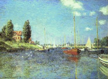 Claude Monet Red Boats at Argenteuil